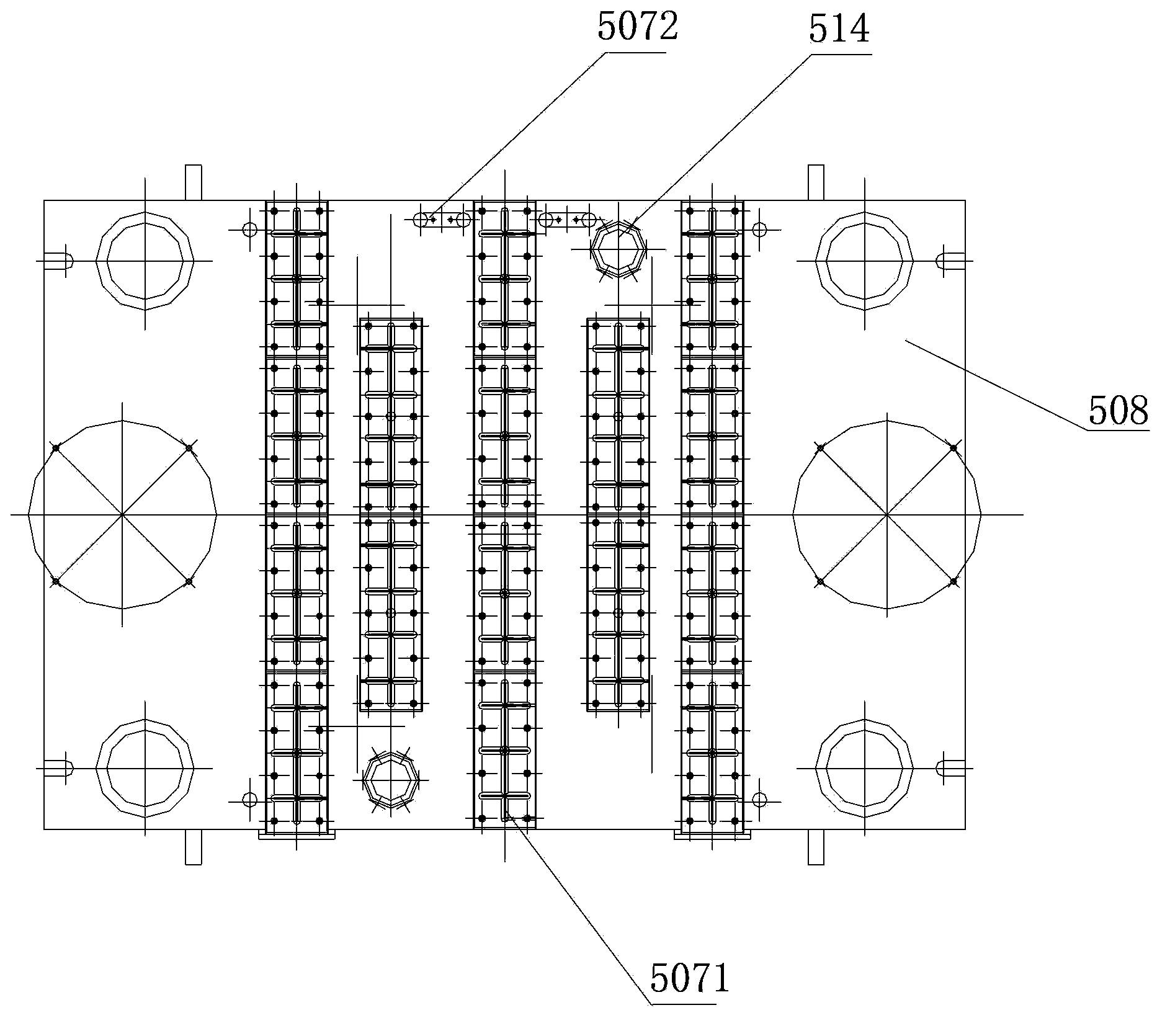 Full-automatic pressing production line for large turbine blade