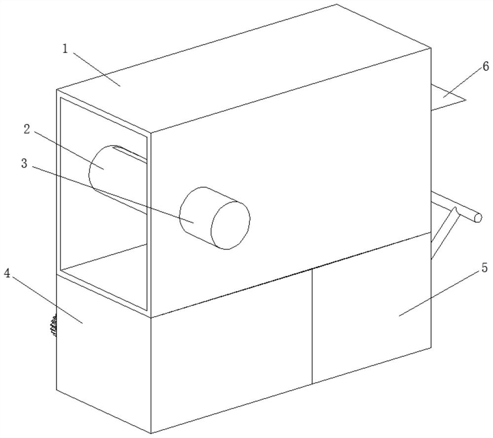 Non-woven fabric cutting leftover material recycling and smashing device