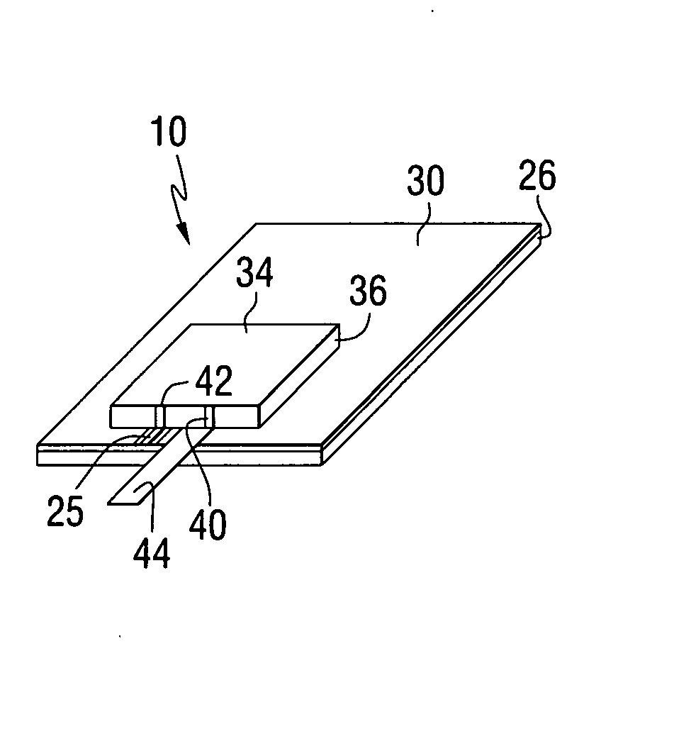 Compact dual band antenna having common elements and common feed