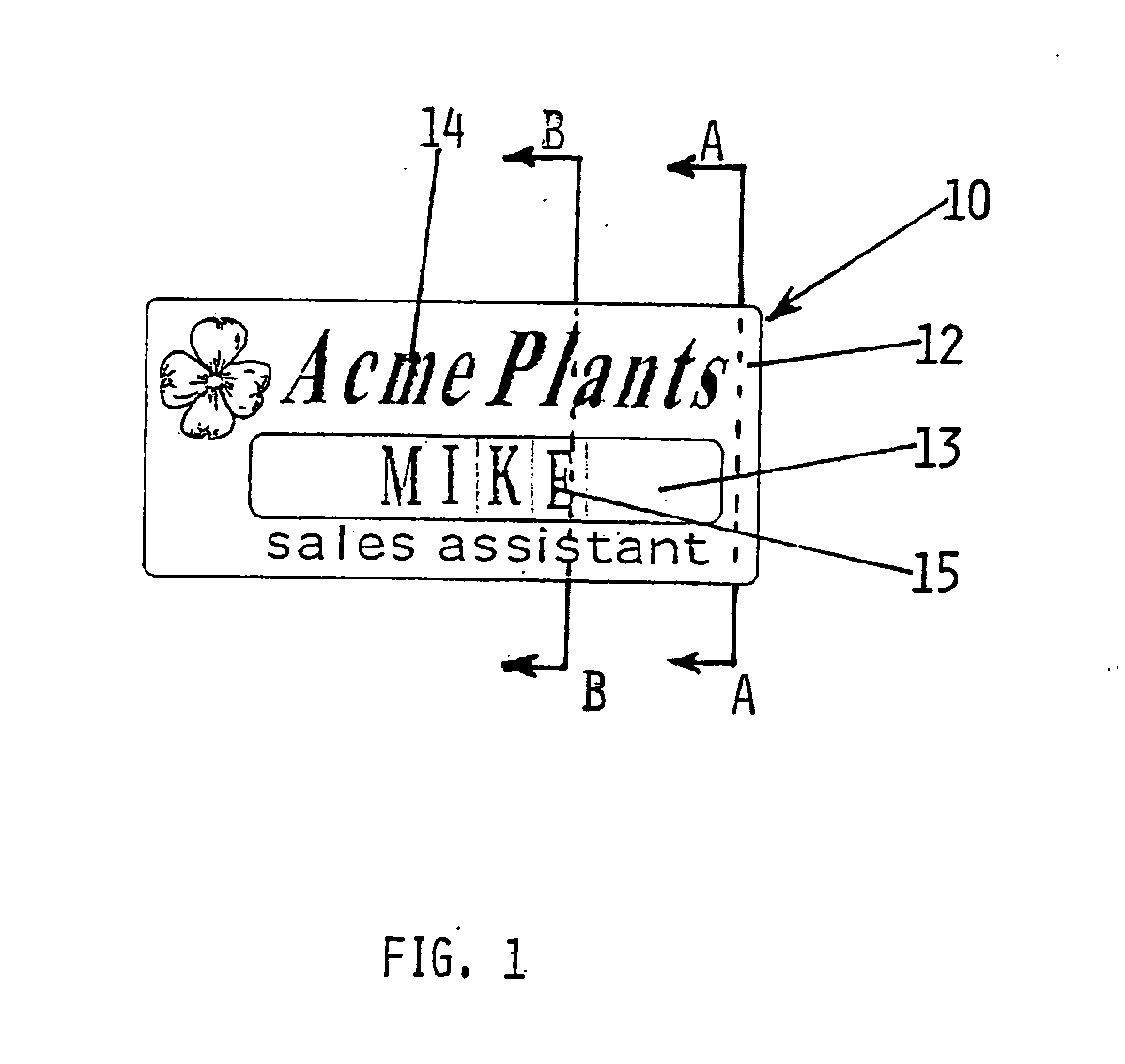 Portable display for personal information