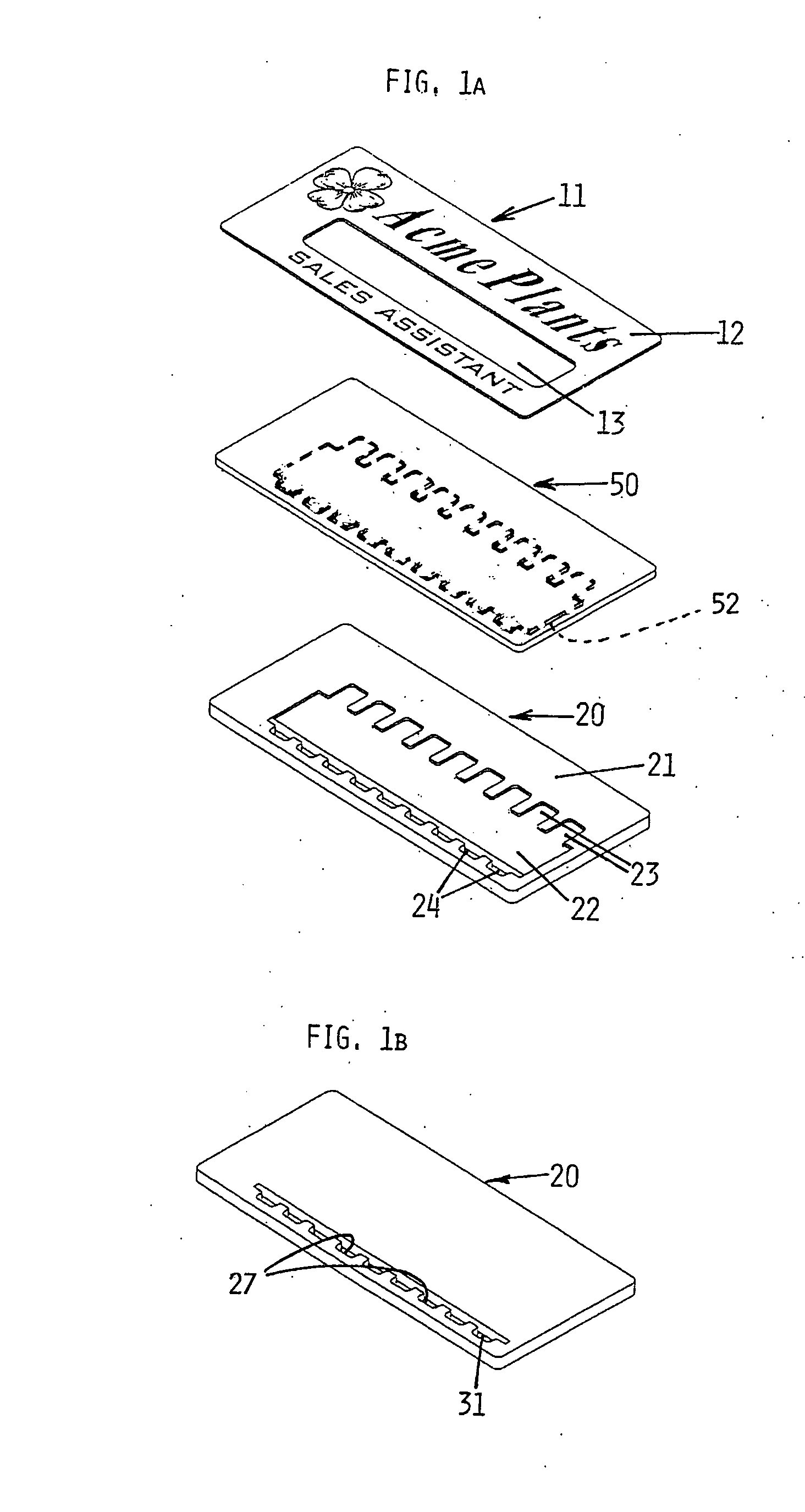 Portable display for personal information