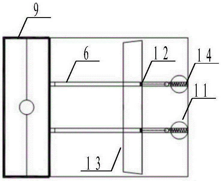 Low-energy-consumption buoyancy pushing type scum scraping device