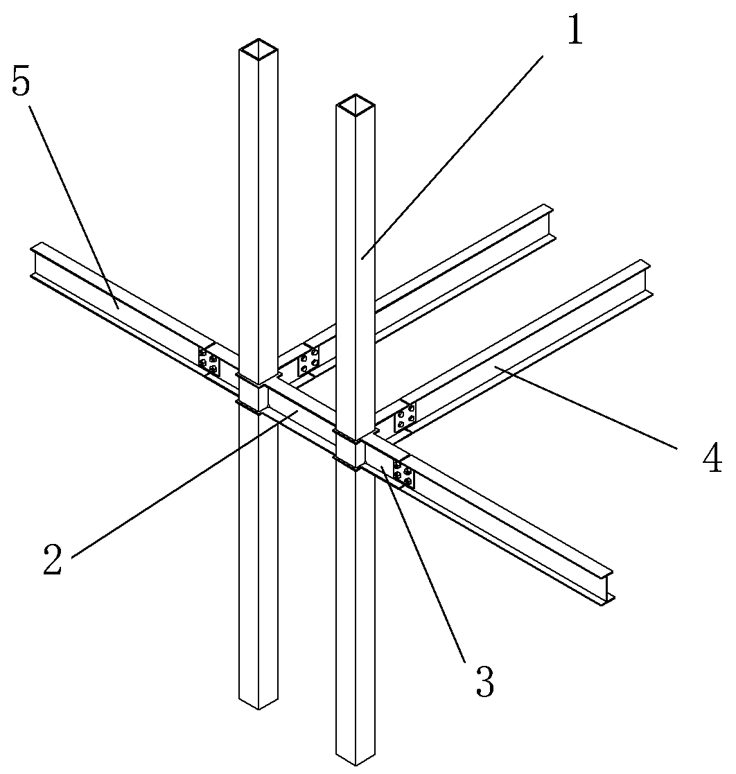 A double-pipe composite column with energy-dissipating and shock-absorbing functions and its construction method