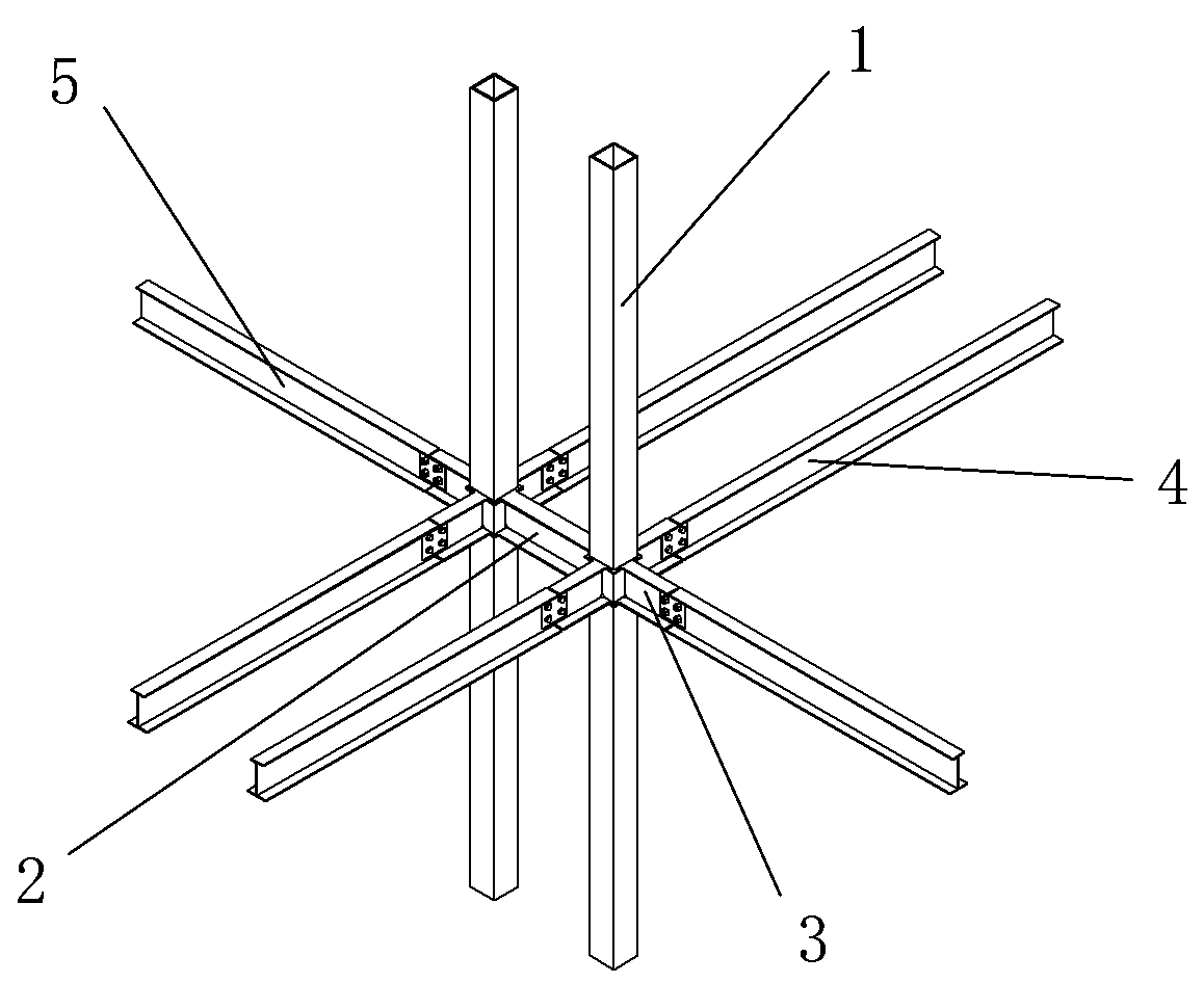 A double-pipe composite column with energy-dissipating and shock-absorbing functions and its construction method