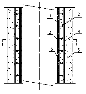 steel reinforced concrete well wall