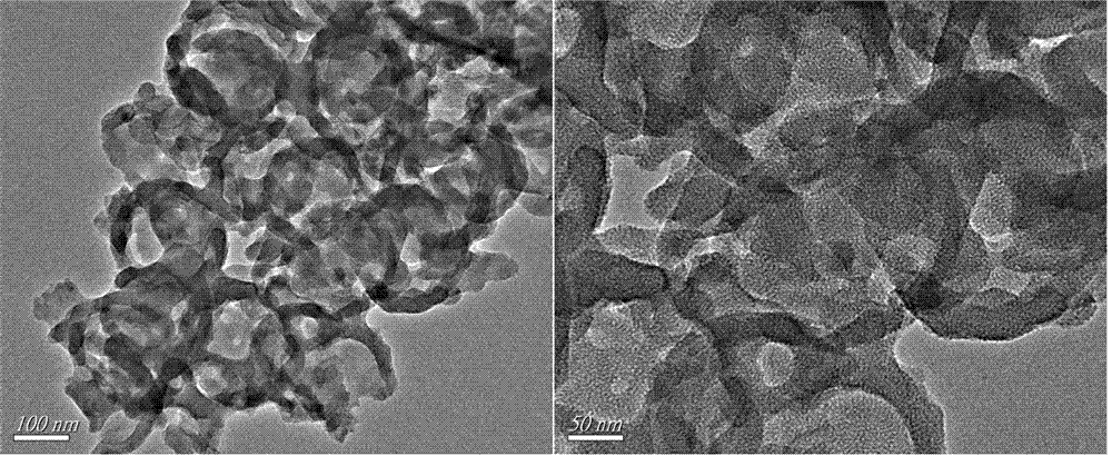 Preparation method and application of modified hollow mesoporous silicon sphere adsorbent