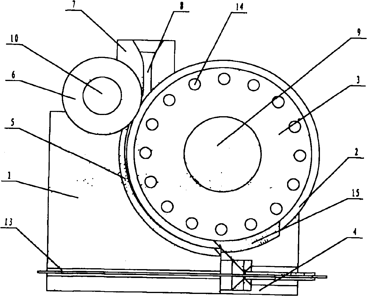 Continuous casting-rolling and extrusion molding device of Al-Mg-Cu alloy and composite materials