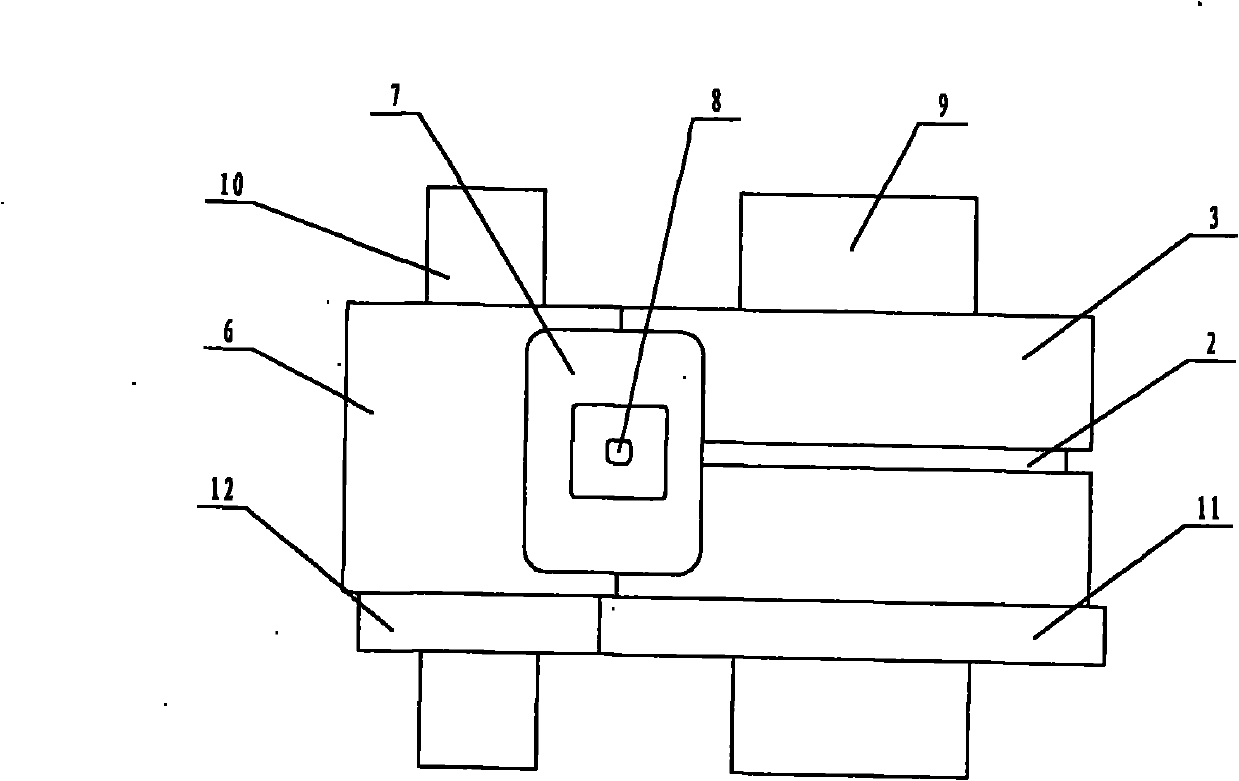 Continuous casting-rolling and extrusion molding device of Al-Mg-Cu alloy and composite materials