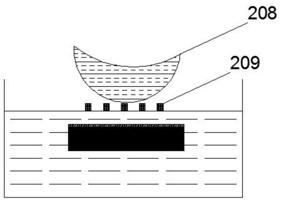 A kind of preparation method of curved surface hydrophobic microstructure