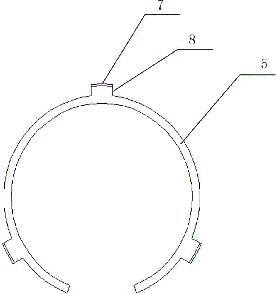 Single-side gear-shifting expansion ring type vehicle synchronizer