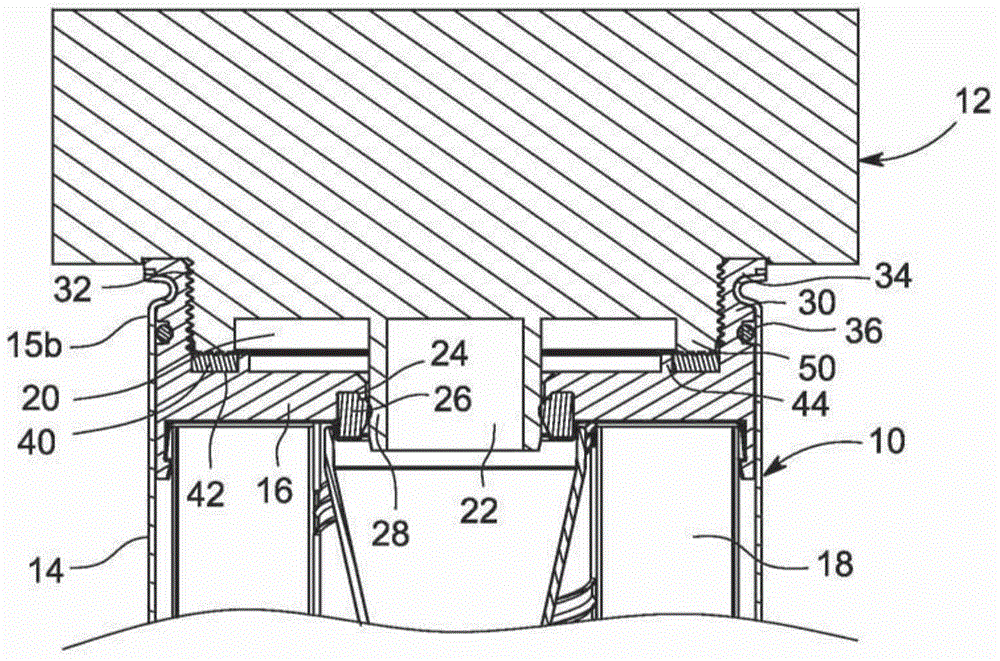 Filter with shielded internal gasket