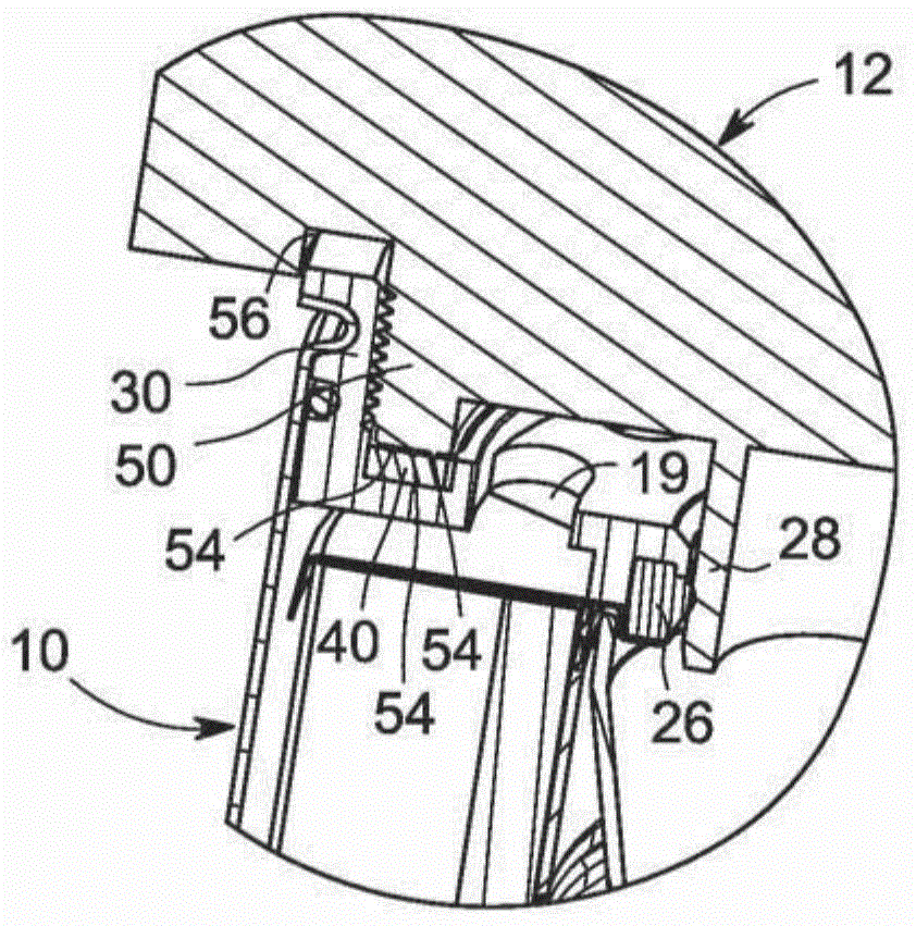 Filter with shielded internal gasket