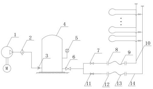 Bi-directional pulse purge pre-cleaning system for hydraulic pipeline system