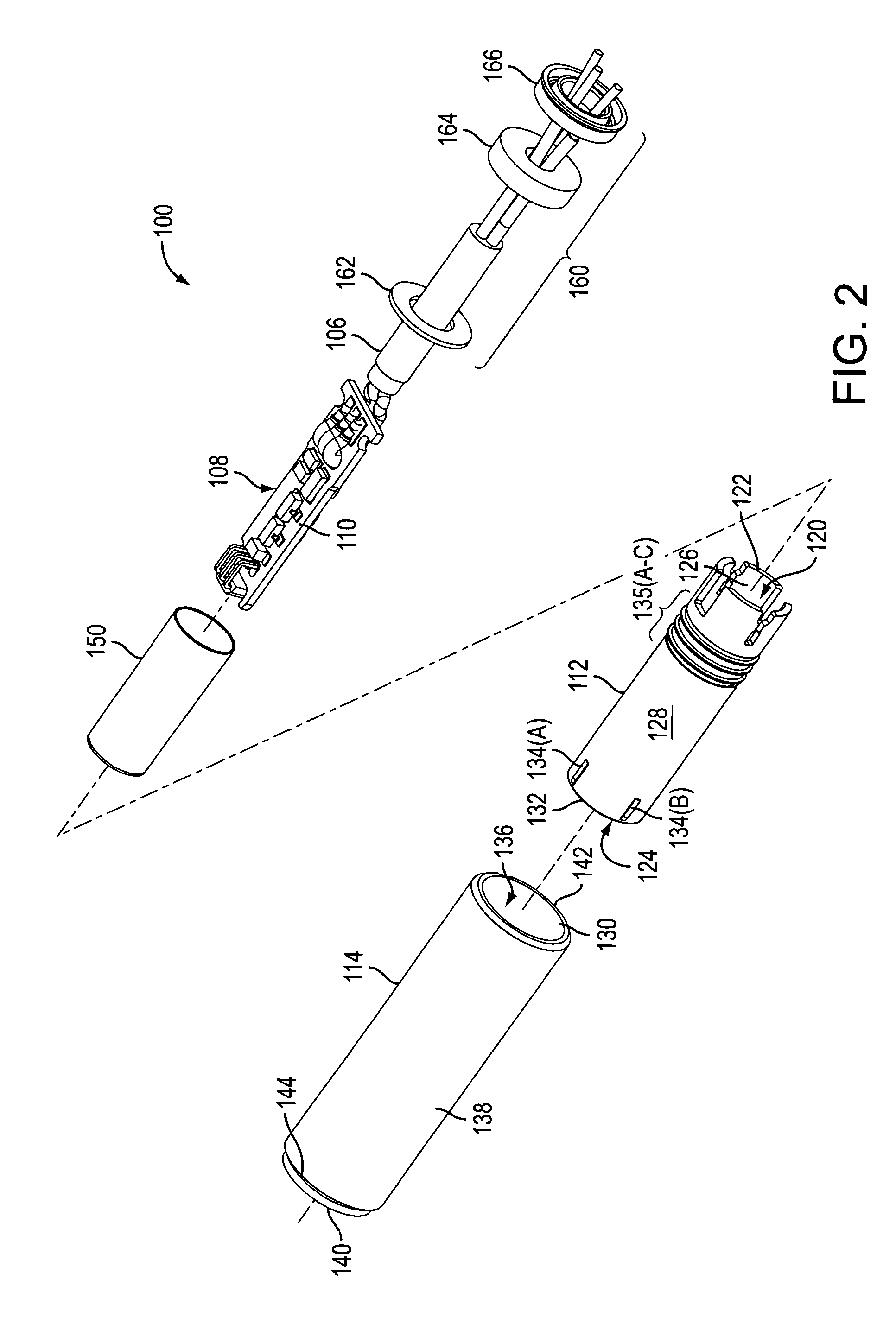 Air-gap insulator for short-term exposure to a high temperature environment