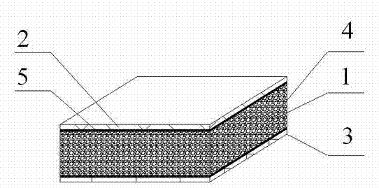 Wood fiber reinforced flame retardant foam composite plate and manufacturing method thereof