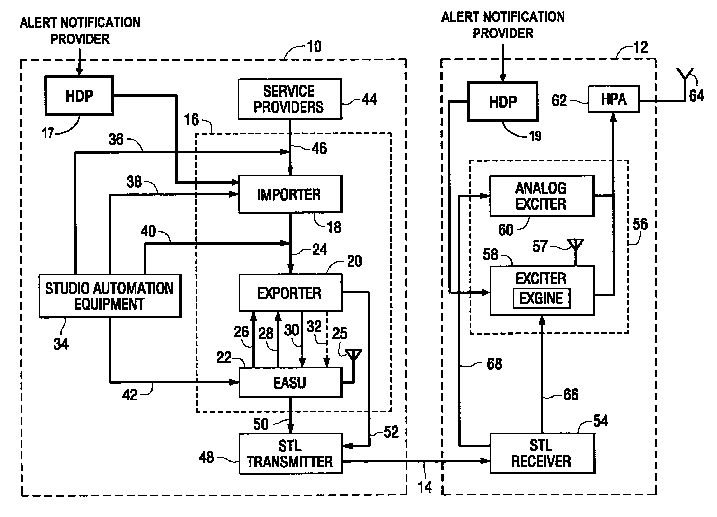 Systems and methods for rendering alert information for digital radio broadcast, and active digital radio broadcast receiver