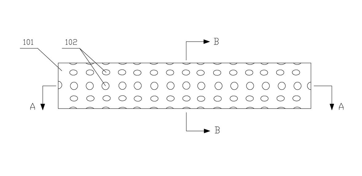 Punching die for drainage holes of stainless steel tubes