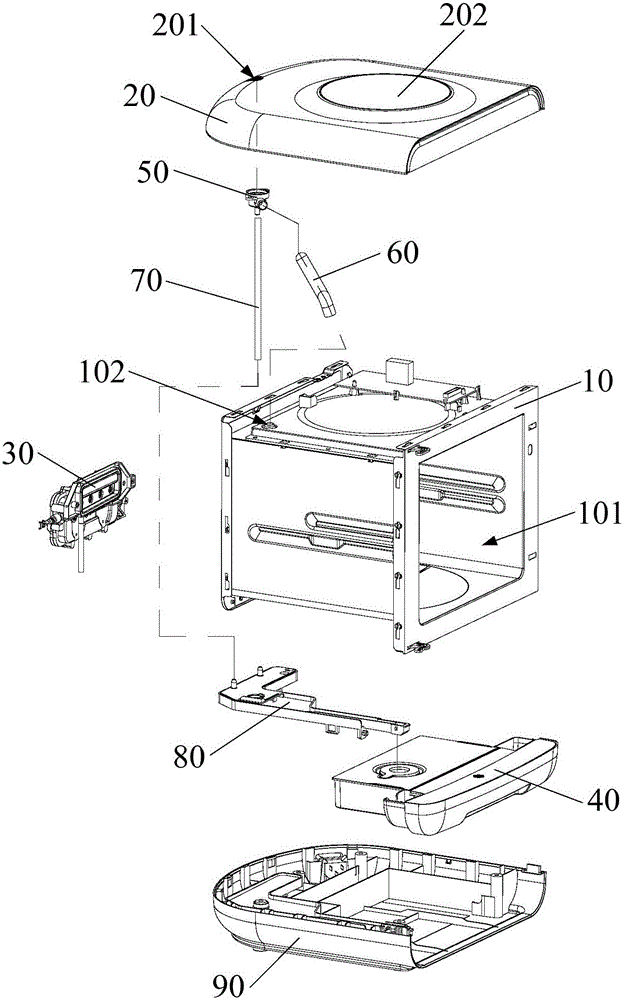 Steam cooking device