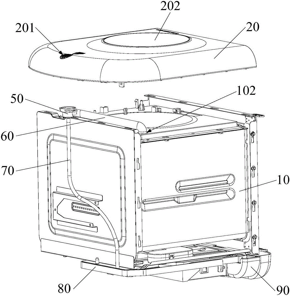 Steam cooking device