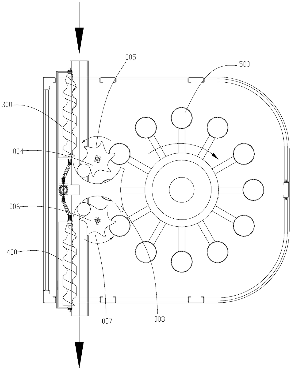 Continuous filling and rapid canning system for powder materials