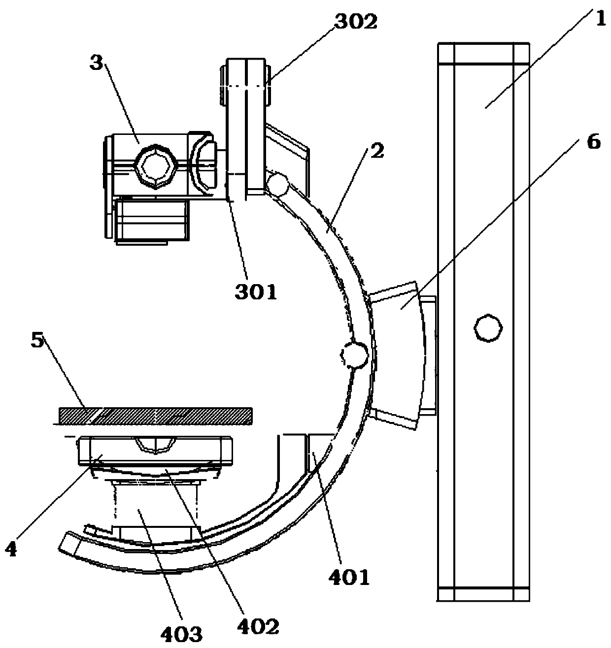 Multifunctional examination equipment integrated with medical digital X-ray photography system