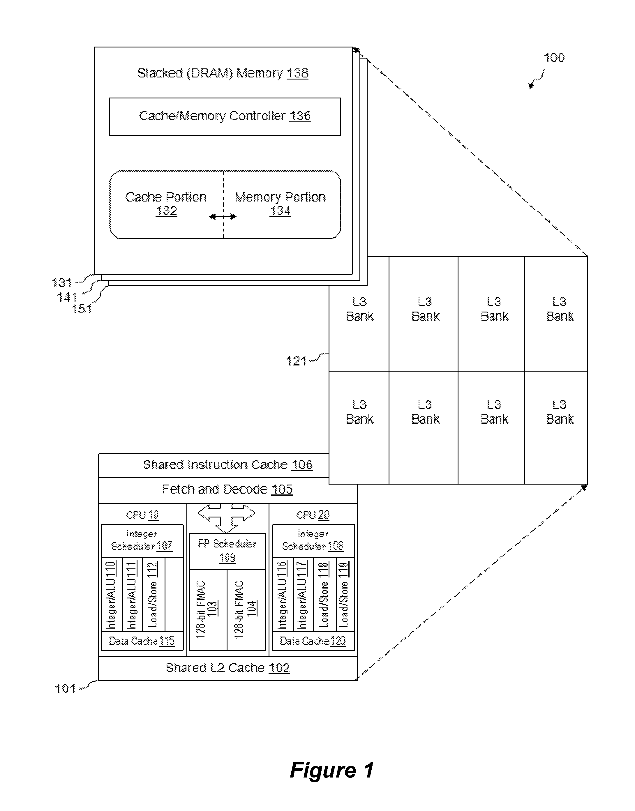 Polymorphic Stacked DRAM Memory Architecture