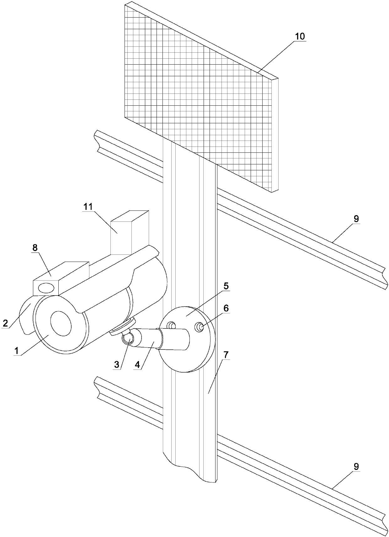 Omnibearing monitoring infrared monitor