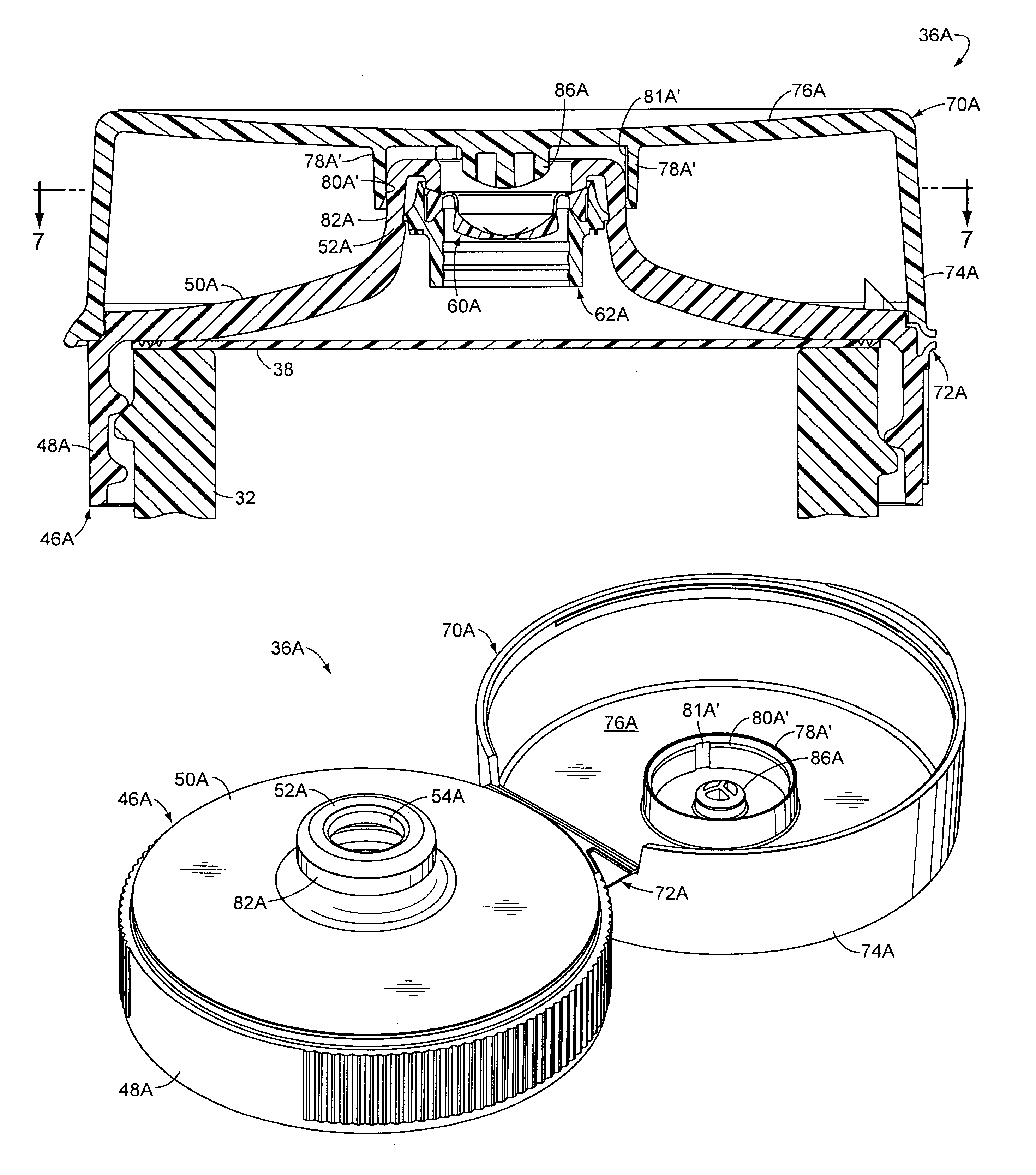 Packaging process employing a closure orifice seal vent