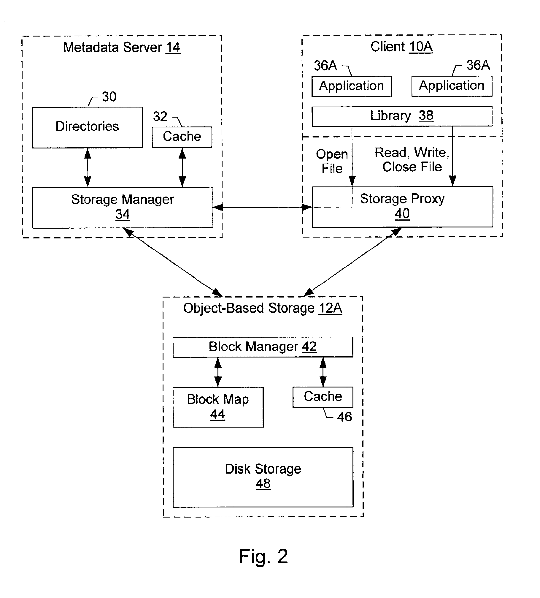 Direct access from client to storage device