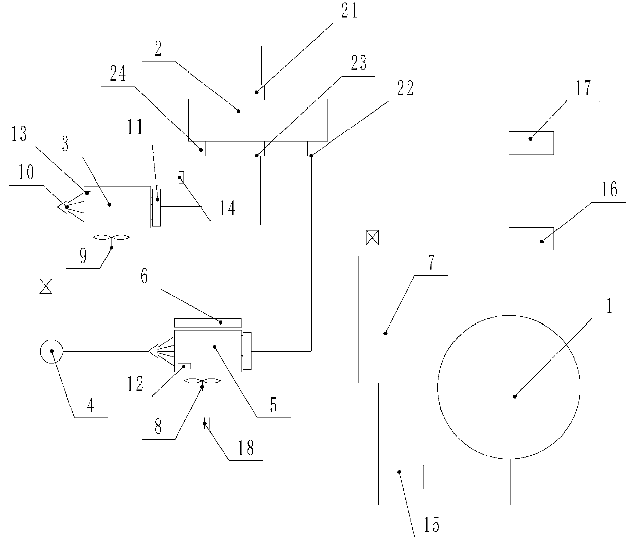 An electric air conditioning system and control method for an electric vehicle