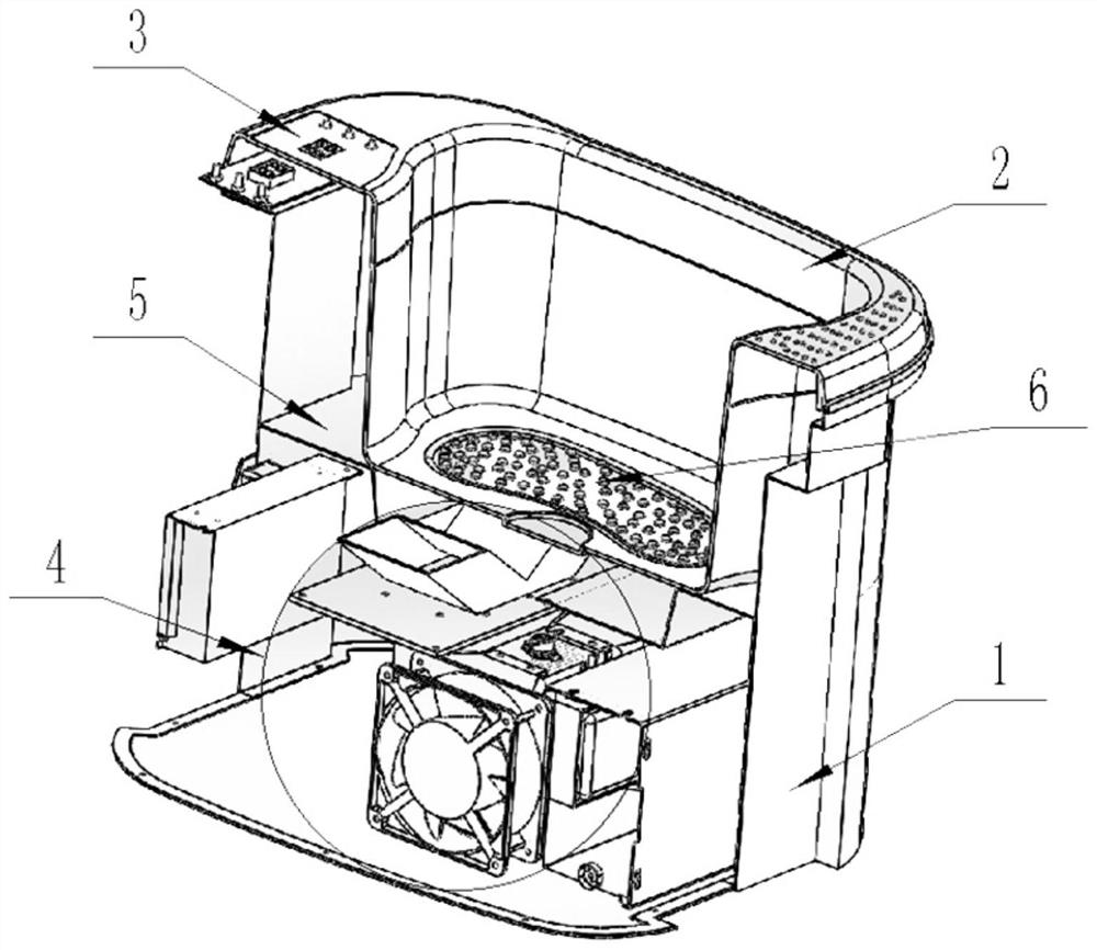 Microwave pedicure basin applied to cold water