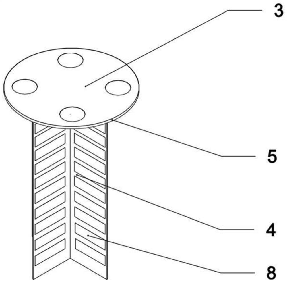 Novel multi-wellhead anti-soil-plug suction anchor and mounting method thereof