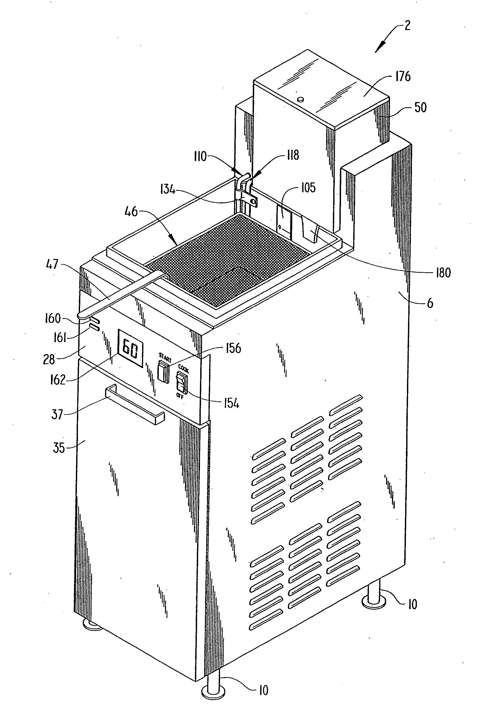 High temperature, oil saving, rapid cook fryer system