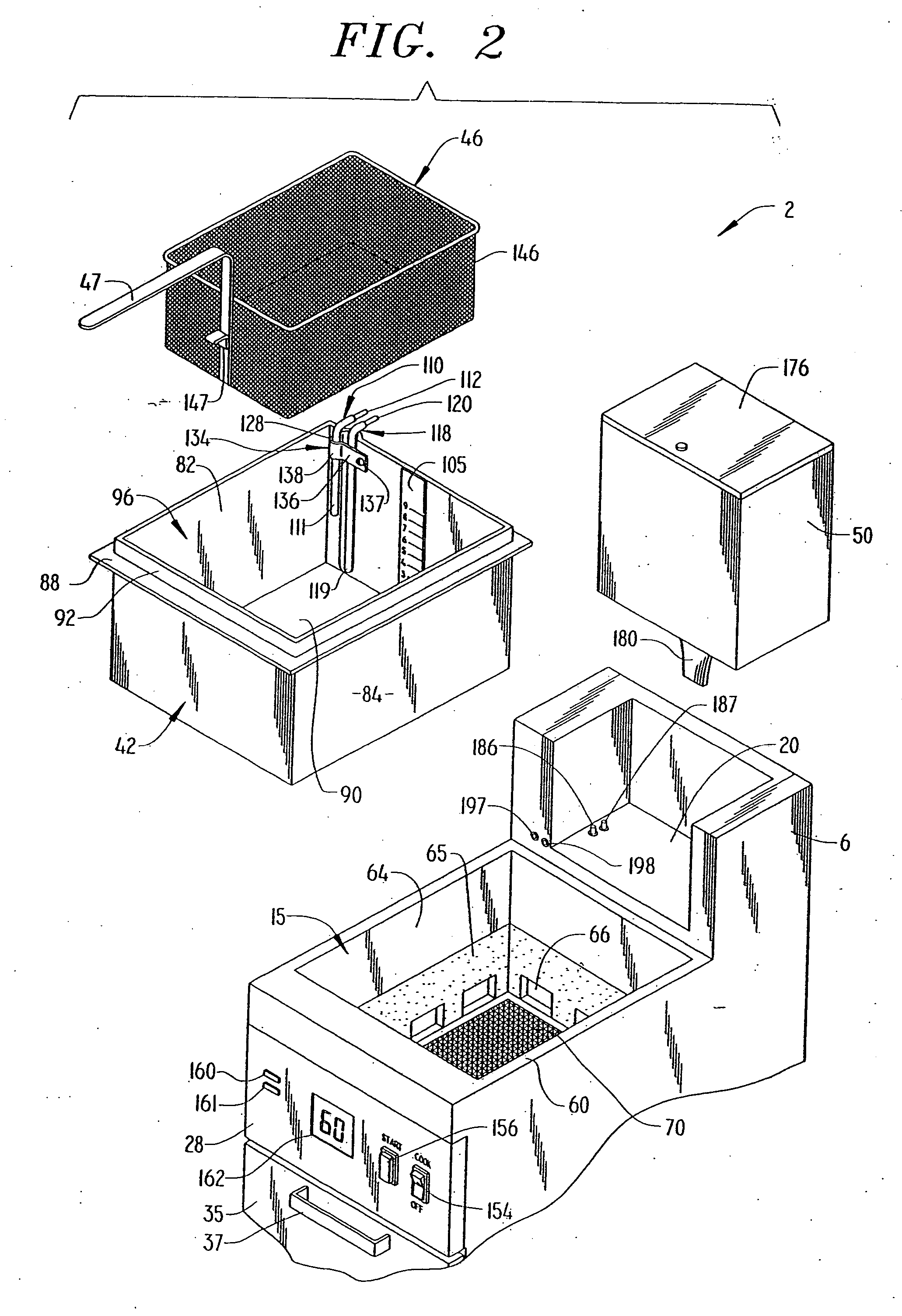 High temperature, oil saving, rapid cook fryer system