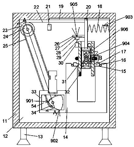 Equipment used in plants for sleeving valve rods with rubber rings