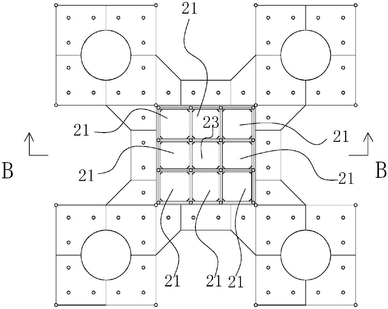 Multifunctional caisson foundation structure and embedding depth control method thereof