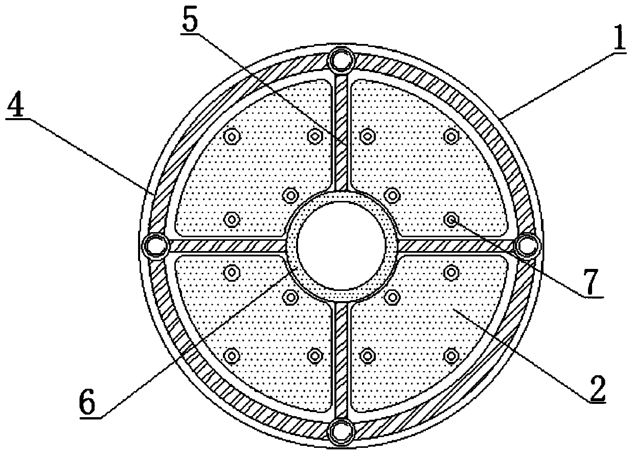 Automobile brake pad adopting carbon fiber reinforced composite material