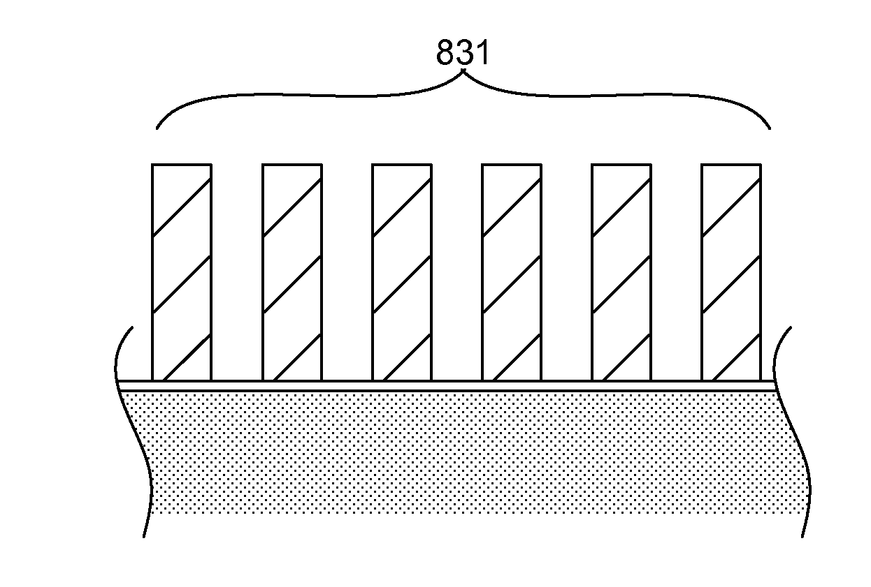 Aspect ratio adjustment of mask pattern using trimming to alter geometry of photoresist features