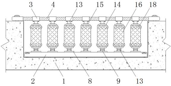 Viaduct bridge pavement edge vehicle anti-impact drainage protection structure