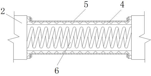 Viaduct bridge pavement edge vehicle anti-impact drainage protection structure