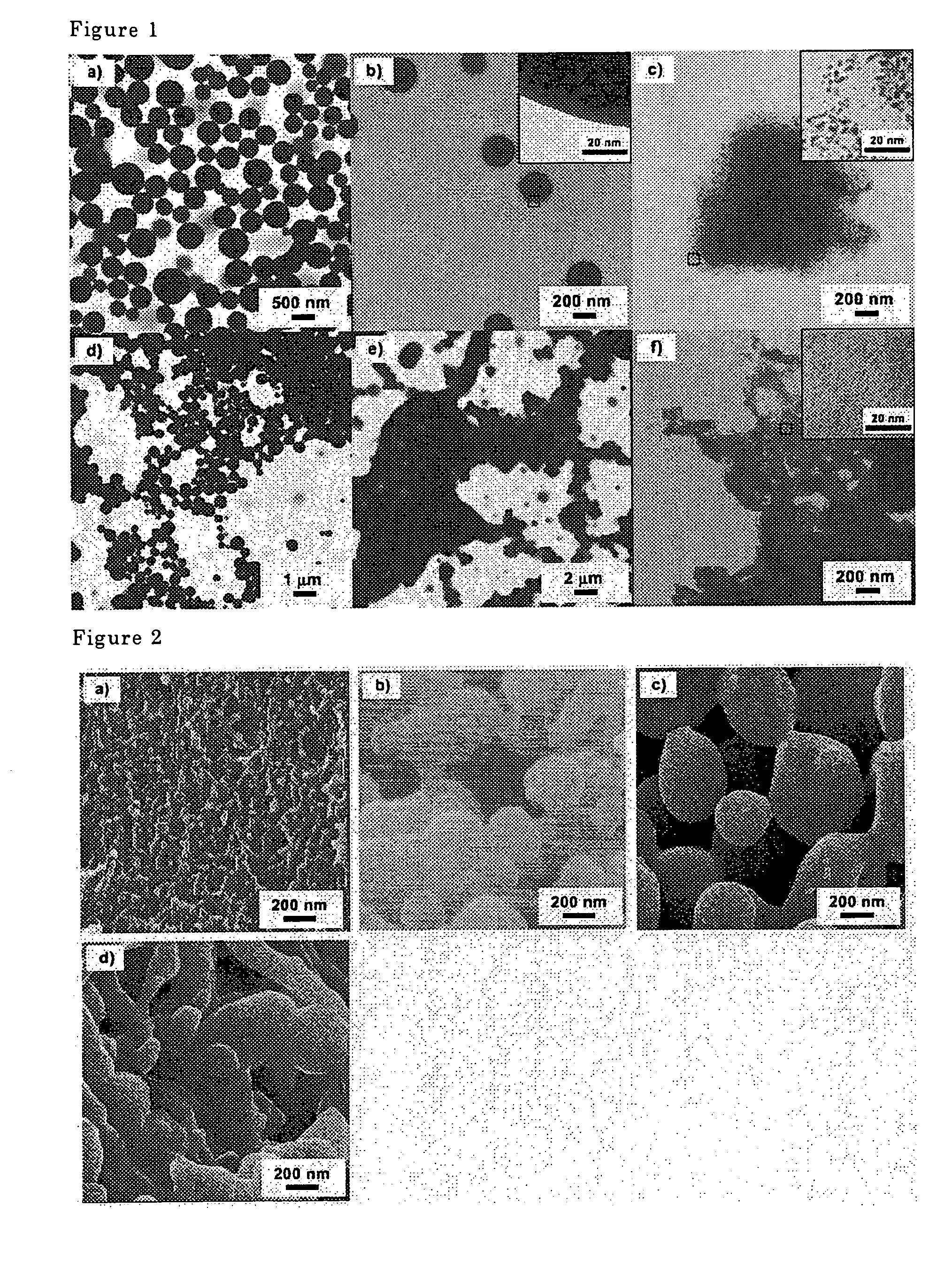 Polymer-supported metal cluster composition