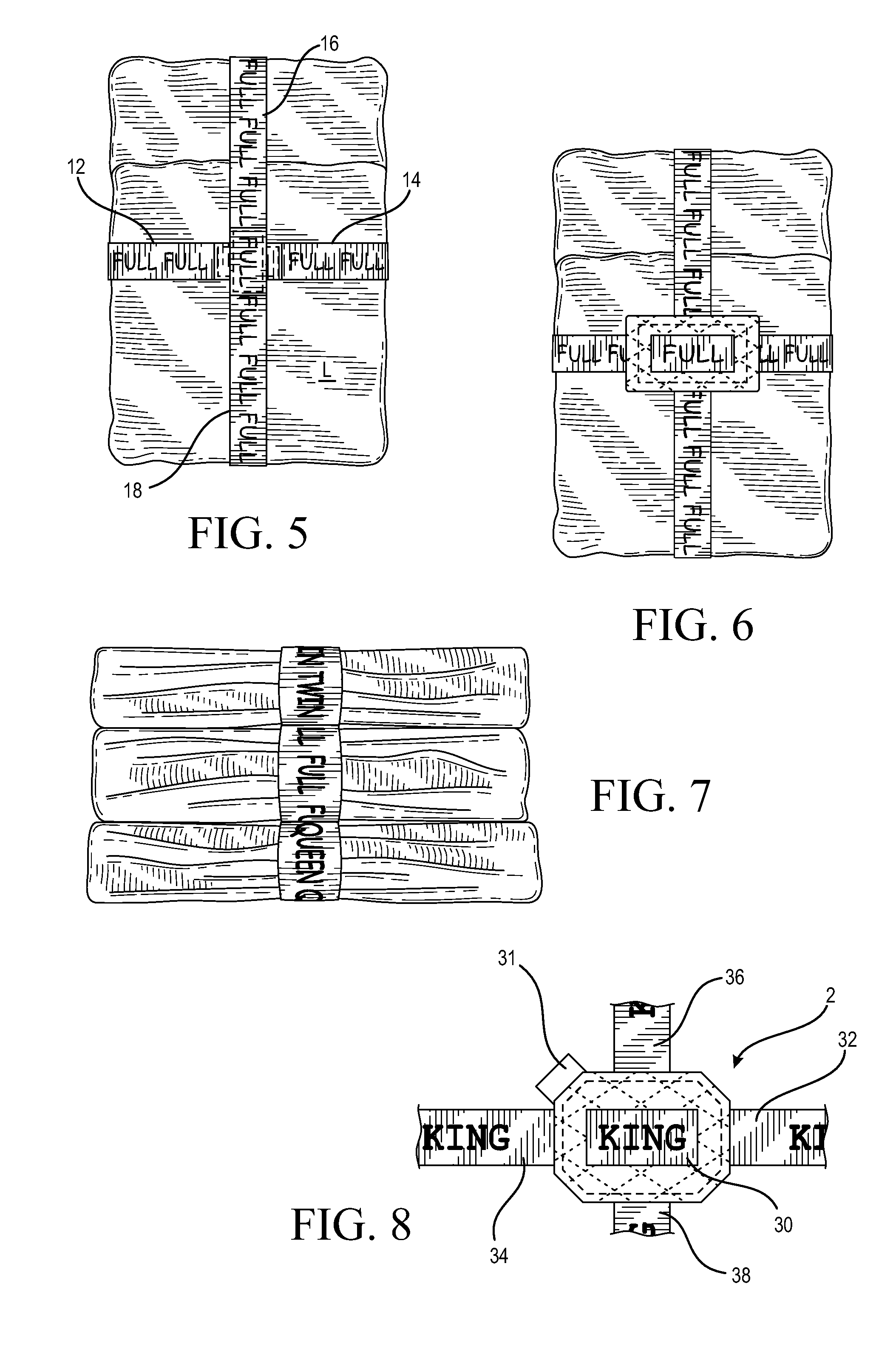 Bedding set organizer and method