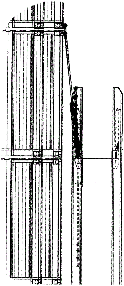 Lashing bridge for a cargo ship