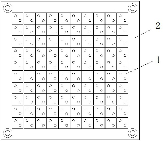 Mosaic puzzle structure and puzzle method