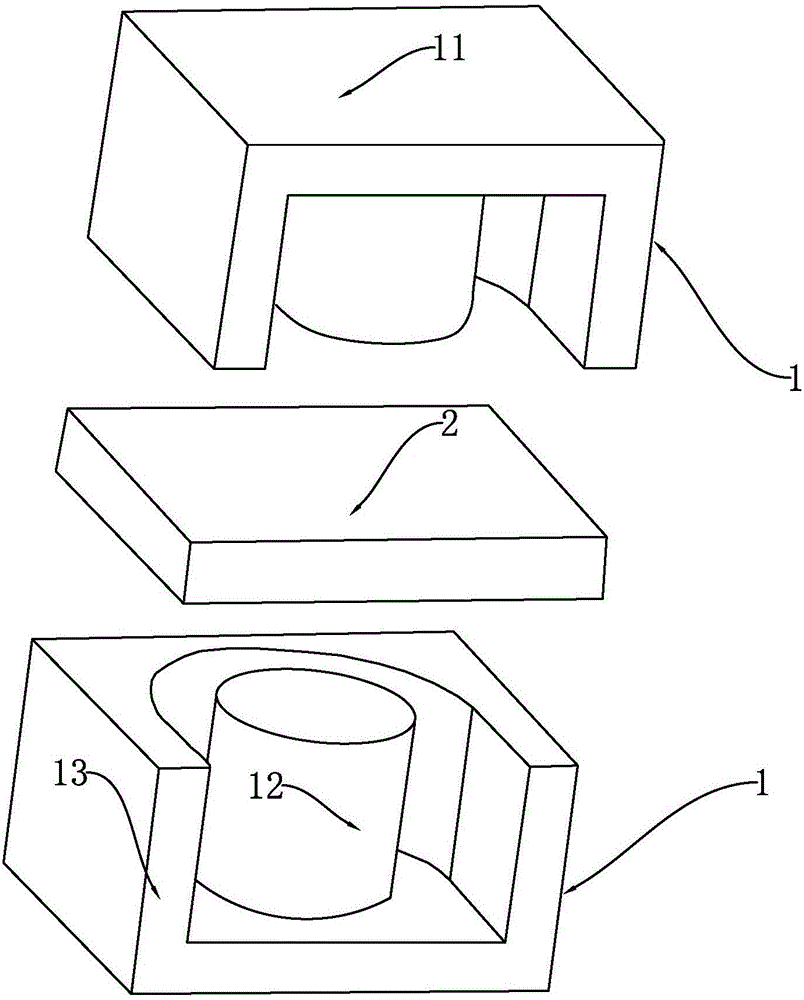 A transformer using an epoi-shaped multipurpose ferrite core