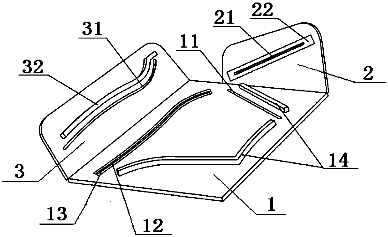 Folding sewing fixture of arc-hem style beach shorts