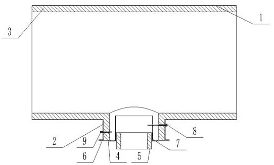 Hot air pipeline of biological particle burner and manufacturing method of hot air pipeline