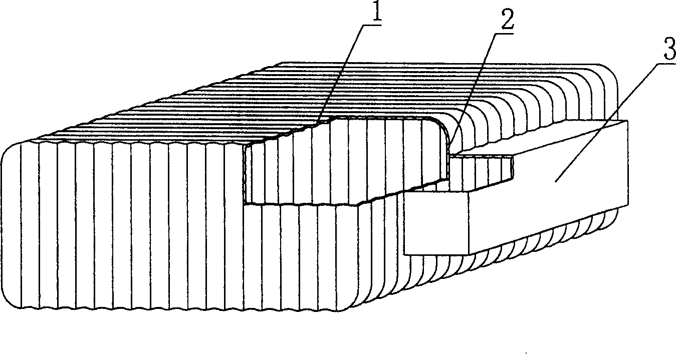 Light core structural member for filling cast-in-situs reinforcing bar concrete