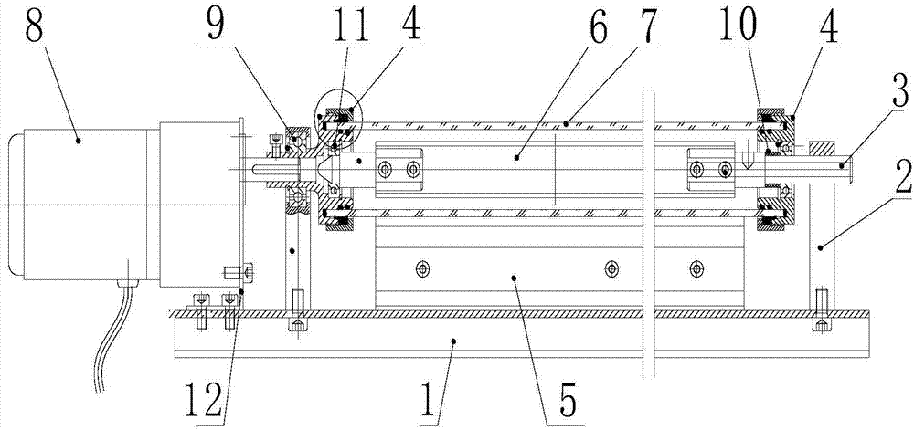 Rotating type automatic ash removing lamp assembly of caterpillar machine