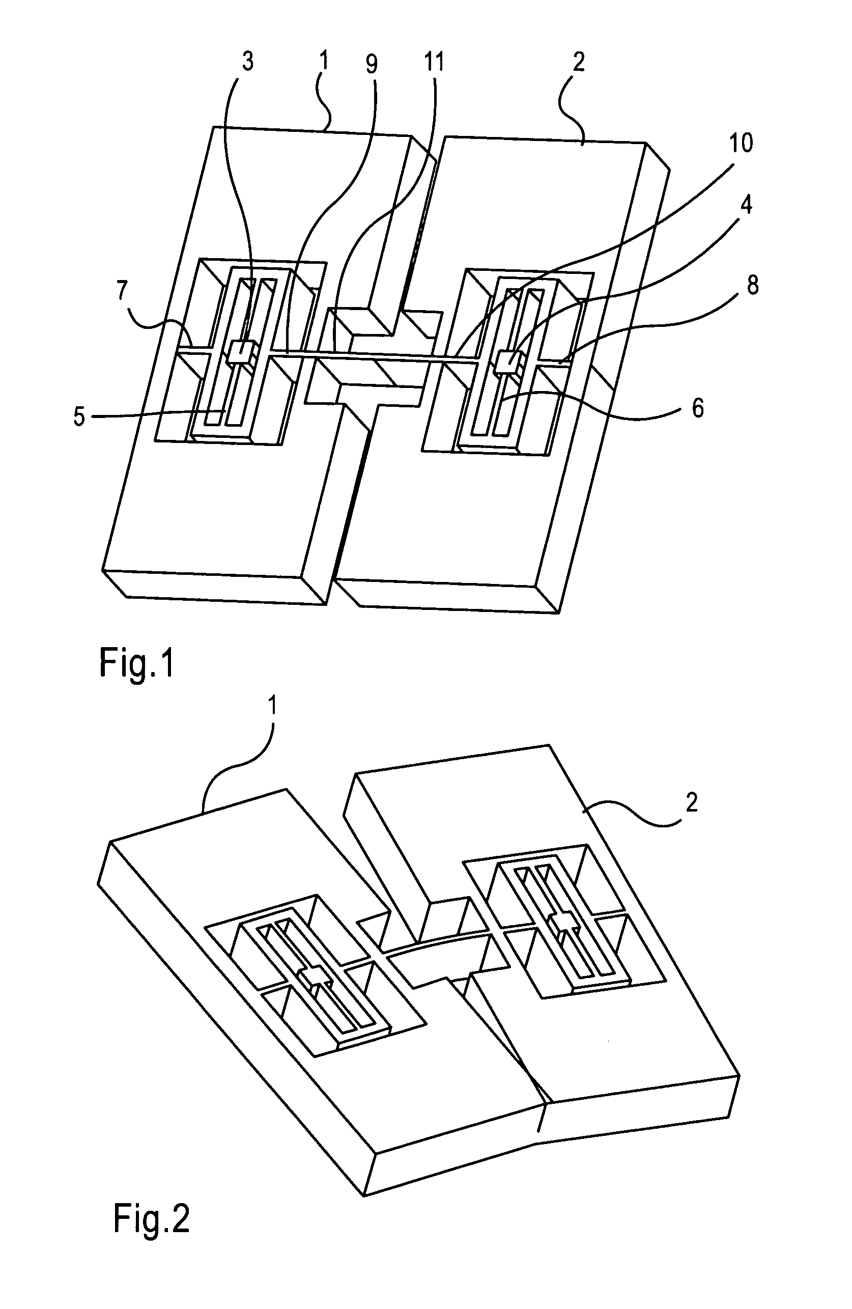 Oscillating micro-mechanical sensor of angular velocity